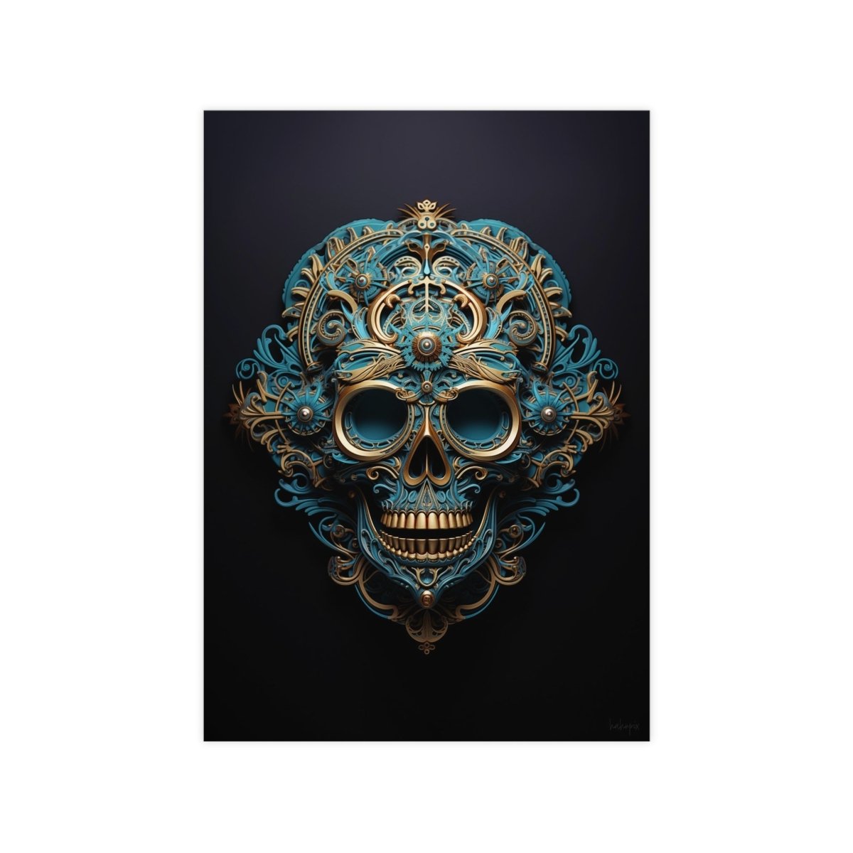 Steampunk Skull Poster - Einzigartiges Design für Fans - Poster bei HappyHugPixels