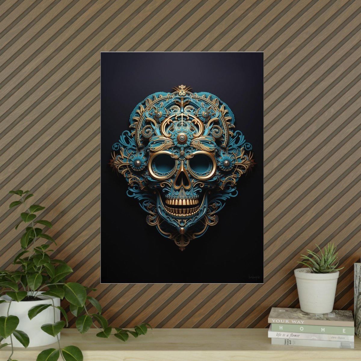 Steampunk Skull Poster - Einzigartiges Design für Fans - Poster bei HappyHugPixels