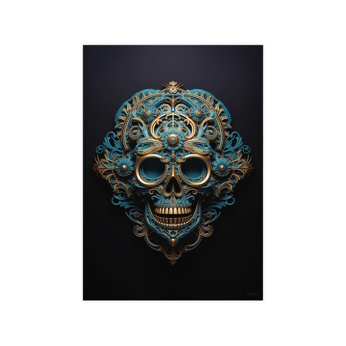 Steampunk Skull Poster - Einzigartiges Design für Fans - Poster bei HappyHugPixels