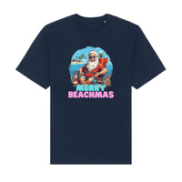 Strand Weihnachtsmann T - Shirt - "Merry Beachmas" Freestyler - bei HappyHugPixels