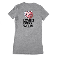 Herz Damen T - Shirt - Gildan Heavy Cotton 5000L Süßes 'Love2you' - T - Shirt bei HappyHugPixels