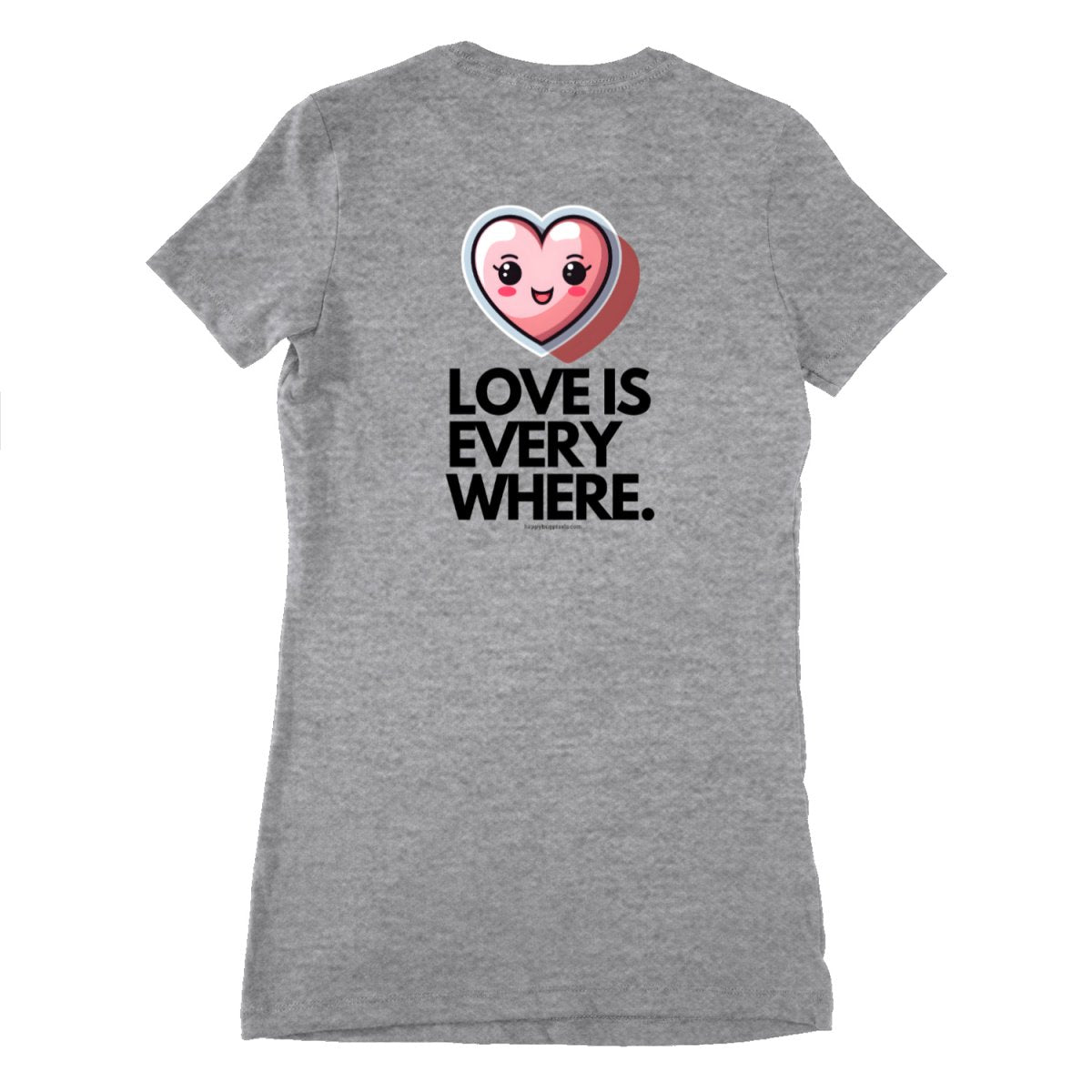 Herz Damen T - Shirt - Gildan Heavy Cotton 5000L Süßes 'Love2you' - T - Shirt bei HappyHugPixels