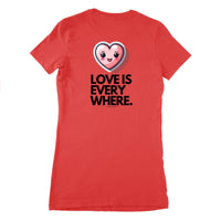 Herz Damen T - Shirt - Gildan Heavy Cotton 5000L Süßes 'Love2you' - T - Shirt bei HappyHugPixels