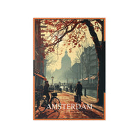 Amsterdam Poster - Herbstliche Stimmung in Amsterdam - Poster bei HappyHugPixels