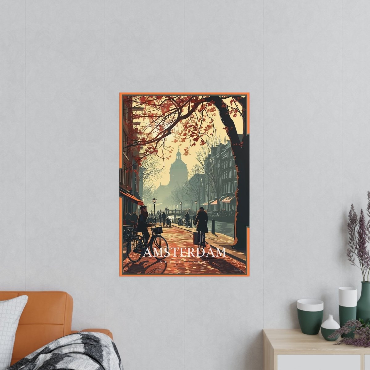 Amsterdam Poster - Herbstliche Stimmung in Amsterdam - Poster bei HappyHugPixels