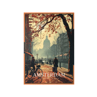 Amsterdam Poster - Herbstliche Stimmung in Amsterdam - Poster bei HappyHugPixels