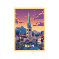 Bern Poster - Panoramablick auf die malerische Altstadt Brückenbogen - Poster bei HappyHugPixels