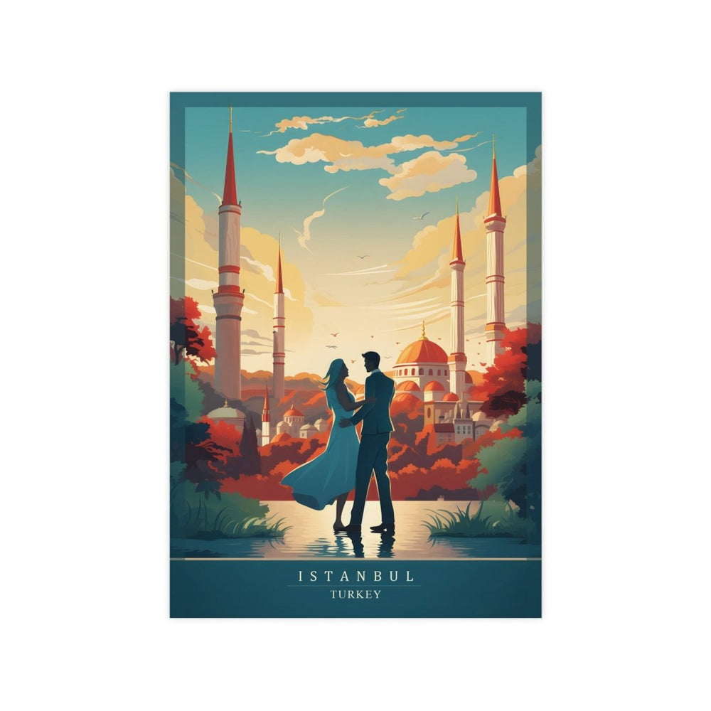 Istanbul Poster - Verliebte vor malerischer Kulisse - Poster bei HappyHugPixels