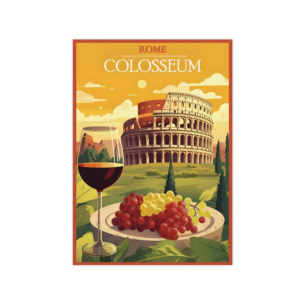 Rom Poster - Künstlerische Illustration des Colosseum - Poster bei HappyHugPixels