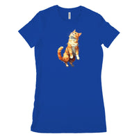 Verspieltes Katzen T - Shirt - Bella & Canvas Favorite - T - Shirt bei HappyHugPixels