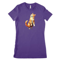 Verspieltes Katzen T - Shirt - Bella & Canvas Favorite - T - Shirt bei HappyHugPixels