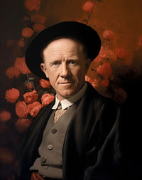 Werner Heisenberg Leinwand Portrait - Renaissance Portrait KI Bild - Poster bei HappyHugPixels