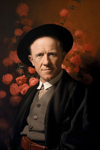 Werner Heisenberg Leinwand Portrait - Renaissance Portrait KI Bild - Poster bei HappyHugPixels