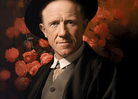 Werner Heisenberg Leinwand Portrait - Renaissance Portrait KI Bild - Poster bei HappyHugPixels